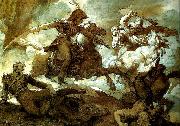 charles emile callande combat de cavaliers Spain oil painting artist